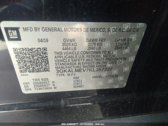 Photo 8 VIN: 3GKALMEV7KL357337 - GMC TERRAIN 