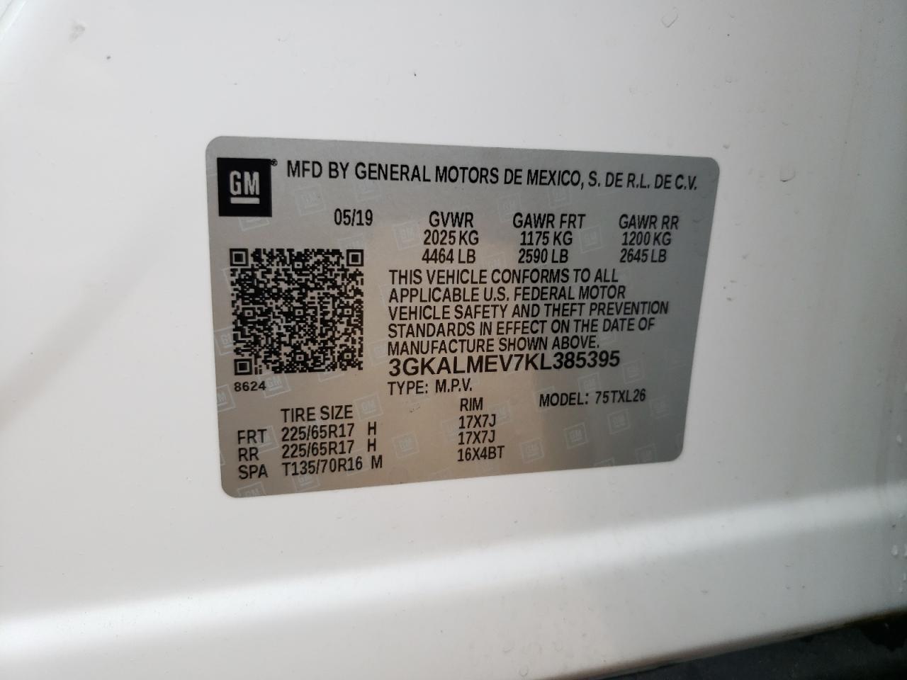 Photo 11 VIN: 3GKALMEV7KL385395 - GMC TERRAIN 