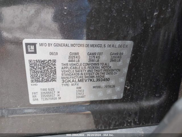 Photo 8 VIN: 3GKALMEV7KL393450 - GMC TERRAIN 