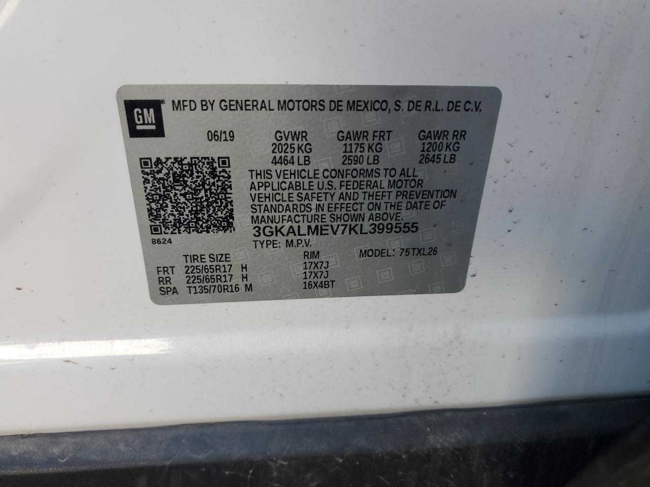 Photo 12 VIN: 3GKALMEV7KL399555 - GMC TERRAIN 