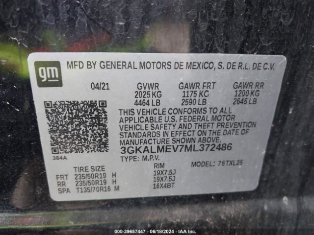 Photo 8 VIN: 3GKALMEV7ML372486 - GMC TERRAIN 