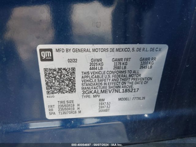 Photo 8 VIN: 3GKALMEV7NL185217 - GMC TERRAIN 