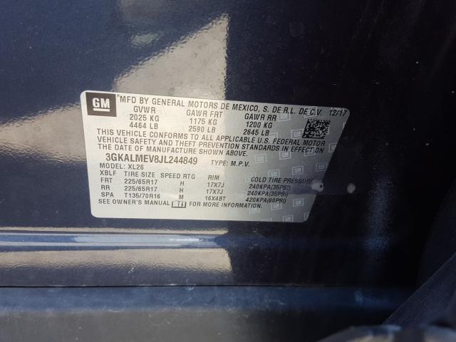 Photo 9 VIN: 3GKALMEV8JL244849 - GMC TERRAIN SL 