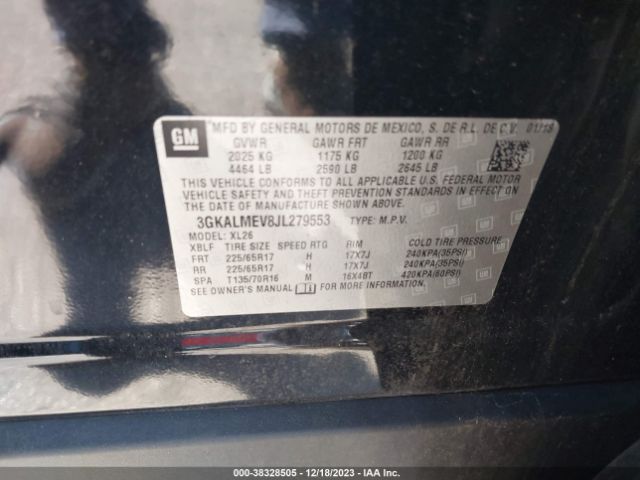 Photo 8 VIN: 3GKALMEV8JL279553 - GMC TERRAIN 