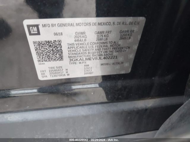 Photo 8 VIN: 3GKALMEV8JL402221 - GMC TERRAIN 