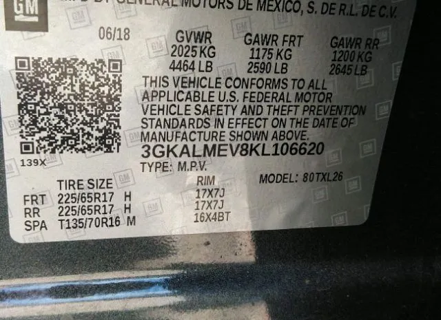 Photo 8 VIN: 3GKALMEV8KL106620 - GMC TERRAIN 