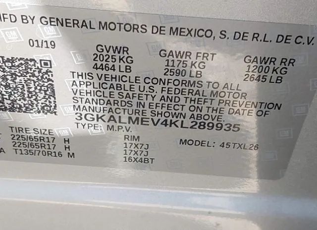 Photo 8 VIN: 3GKALMEV8KL281935 - GMC TERRAIN 