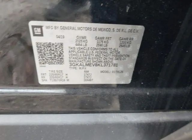 Photo 8 VIN: 3GKALMEV8KL371781 - GMC TERRAIN 