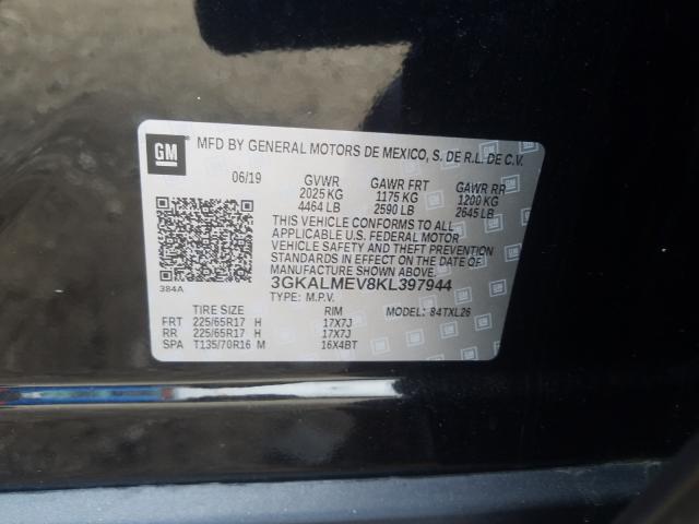 Photo 9 VIN: 3GKALMEV8KL397944 - GMC TERRAIN SL 