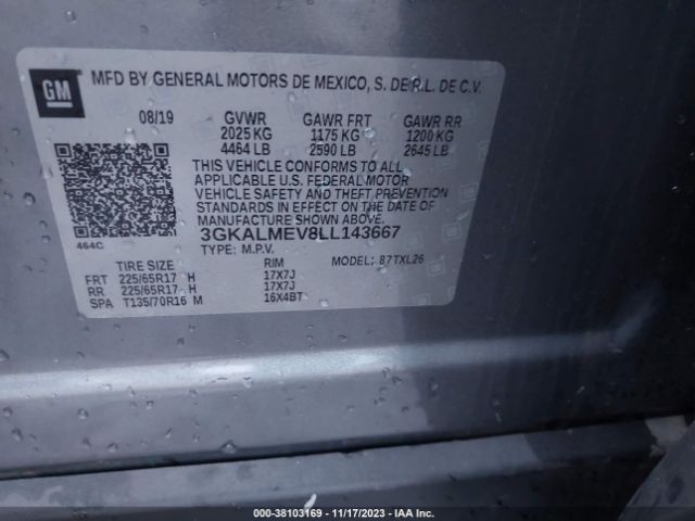 Photo 8 VIN: 3GKALMEV8LL143667 - GMC TERRAIN 