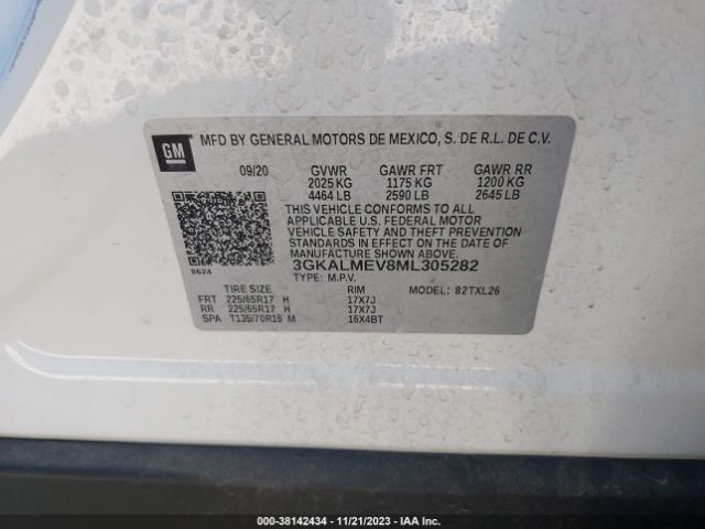 Photo 8 VIN: 3GKALMEV8ML305282 - GMC TERRAIN 