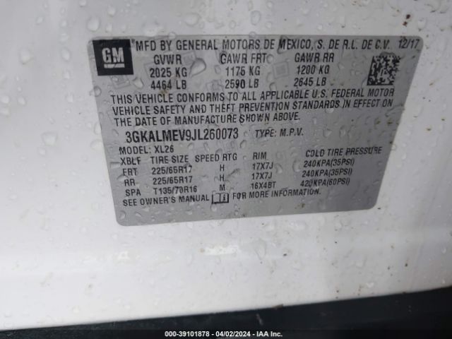 Photo 8 VIN: 3GKALMEV9JL260073 - GMC TERRAIN 