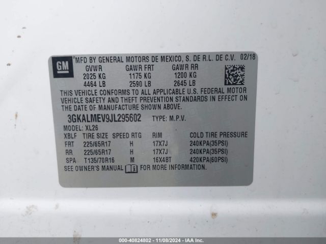 Photo 8 VIN: 3GKALMEV9JL295602 - GMC TERRAIN 