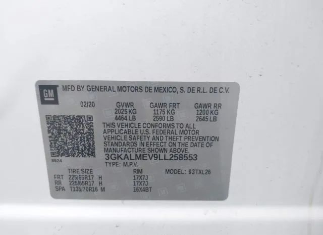 Photo 8 VIN: 3GKALMEV9LL258553 - GMC TERRAIN 