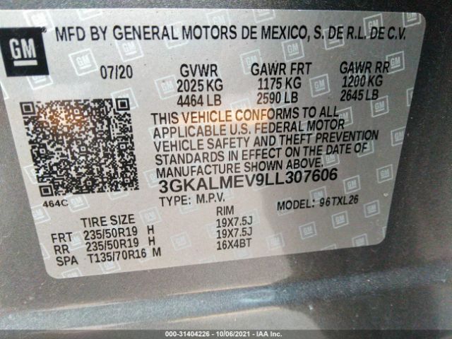 Photo 8 VIN: 3GKALMEV9LL307606 - GMC TERRAIN 