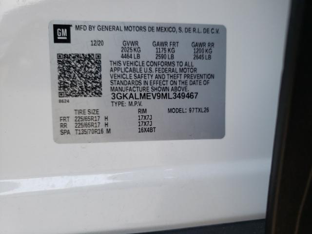 Photo 9 VIN: 3GKALMEV9ML349467 - GMC TERRAIN SL 