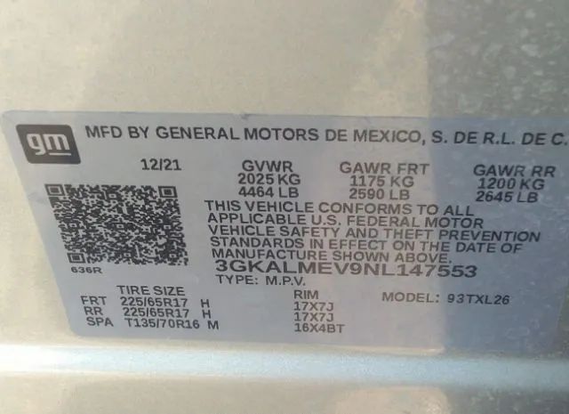 Photo 8 VIN: 3GKALMEV9NL147553 - GMC TERRAIN 