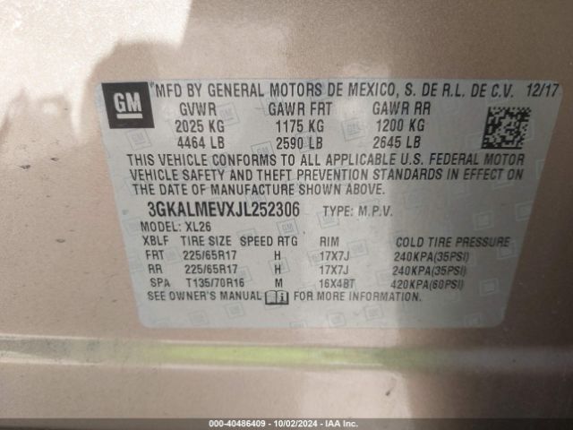 Photo 8 VIN: 3GKALMEVXJL252306 - GMC TERRAIN 