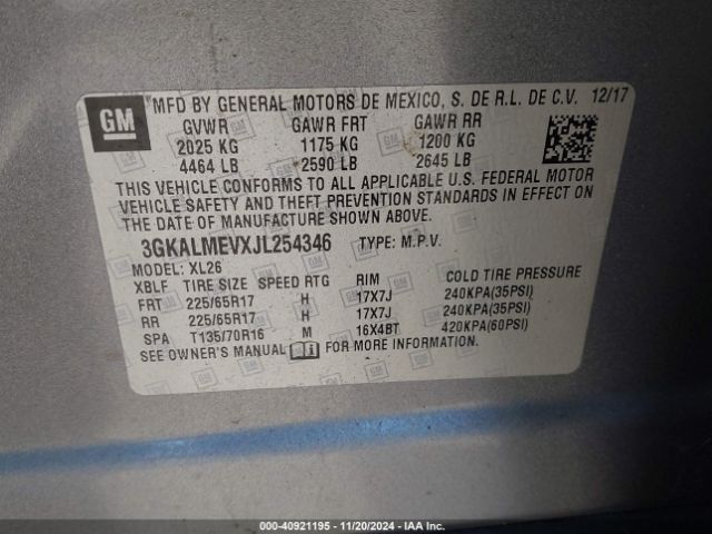 Photo 8 VIN: 3GKALMEVXJL254346 - GMC TERRAIN 