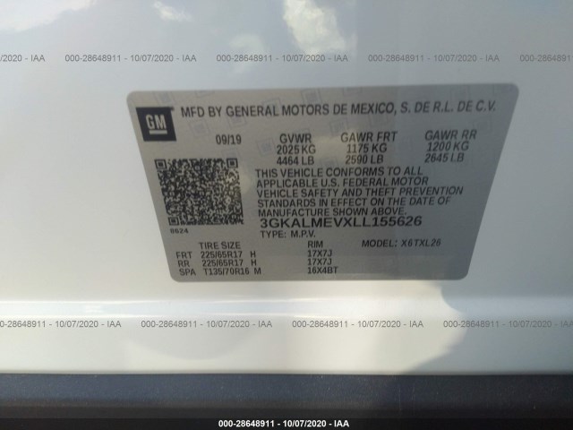 Photo 8 VIN: 3GKALMEVXLL155626 - GMC TERRAIN 