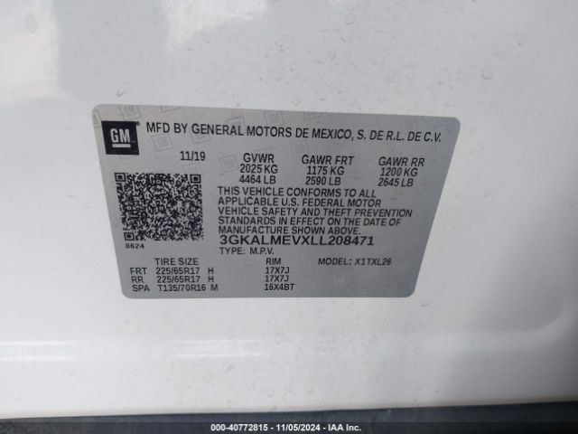 Photo 8 VIN: 3GKALMEVXLL208471 - GMC TERRAIN 