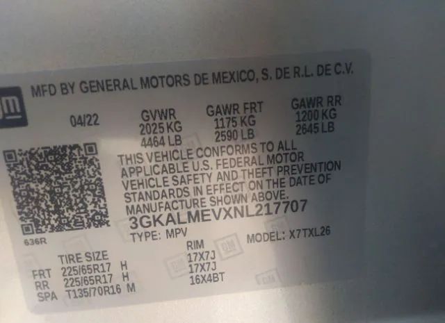 Photo 8 VIN: 3GKALMEVXNL217707 - GMC TERRAIN 