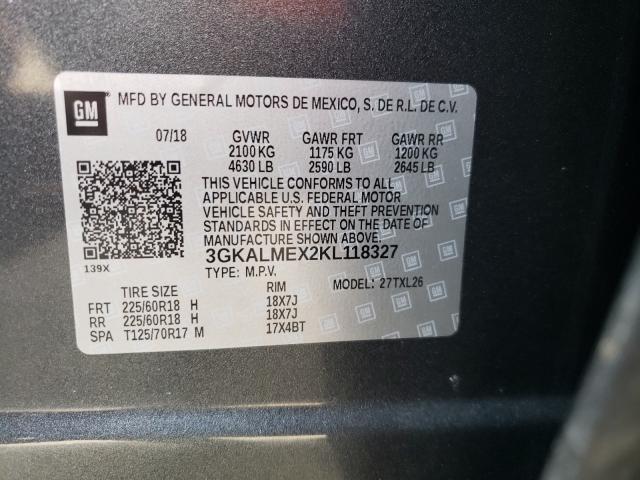 Photo 9 VIN: 3GKALMEX2KL118327 - GMC TERRAIN SL 