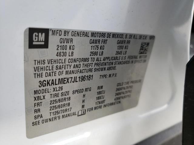 Photo 9 VIN: 3GKALMEX7JL196181 - GMC TERRAIN SL 