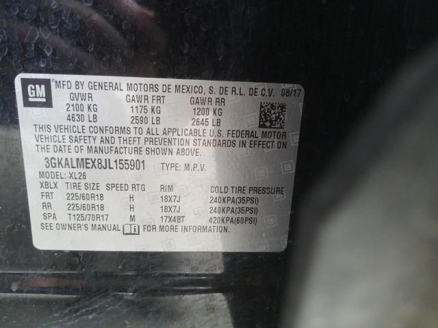 Photo 9 VIN: 3GKALMEX8JL155901 - GMC TERRAIN SL 