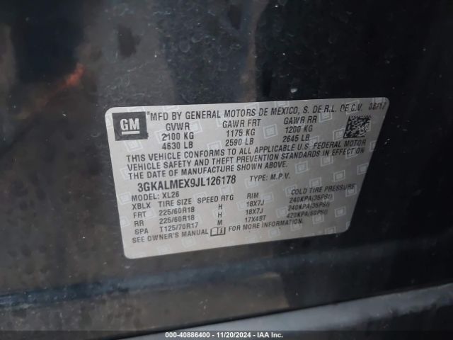 Photo 8 VIN: 3GKALMEX9JL126178 - GMC TERRAIN 