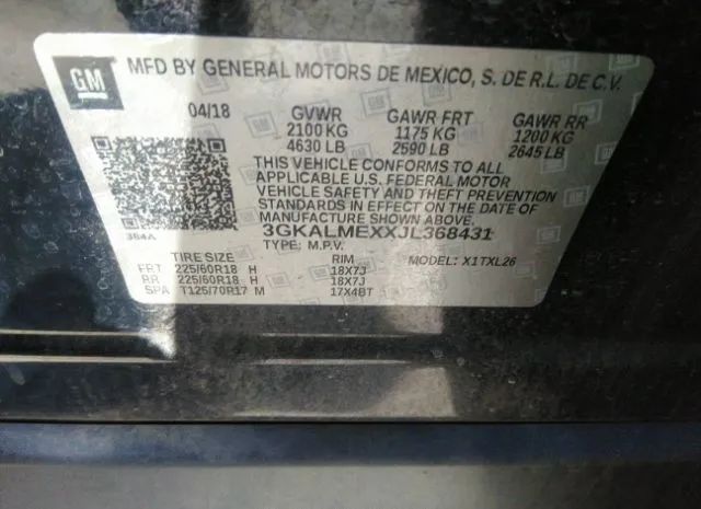 Photo 8 VIN: 3GKALMEXXJL368431 - GMC TERRAIN 