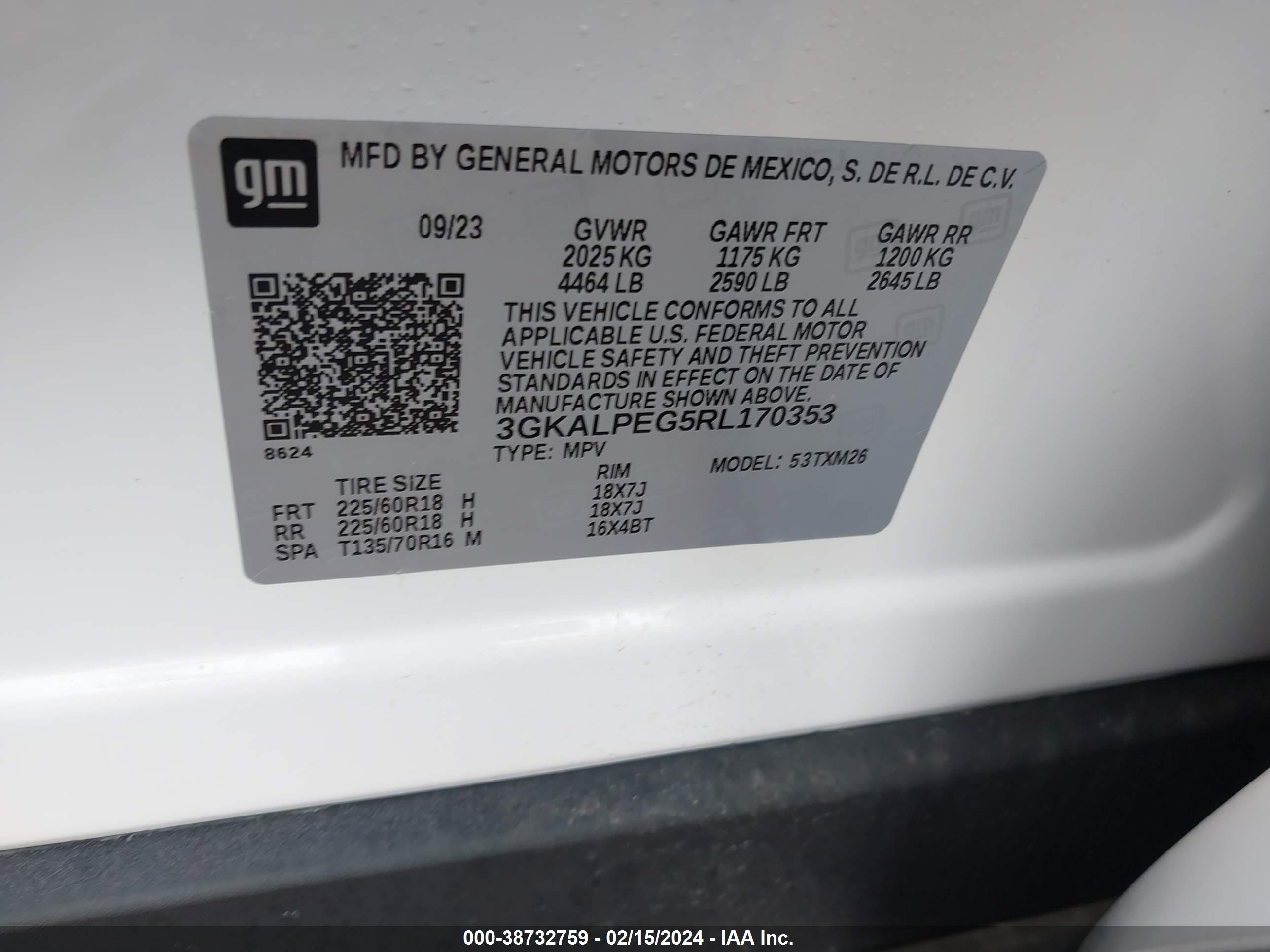 Photo 8 VIN: 3GKALPEG5RL170353 - GMC TERRAIN 