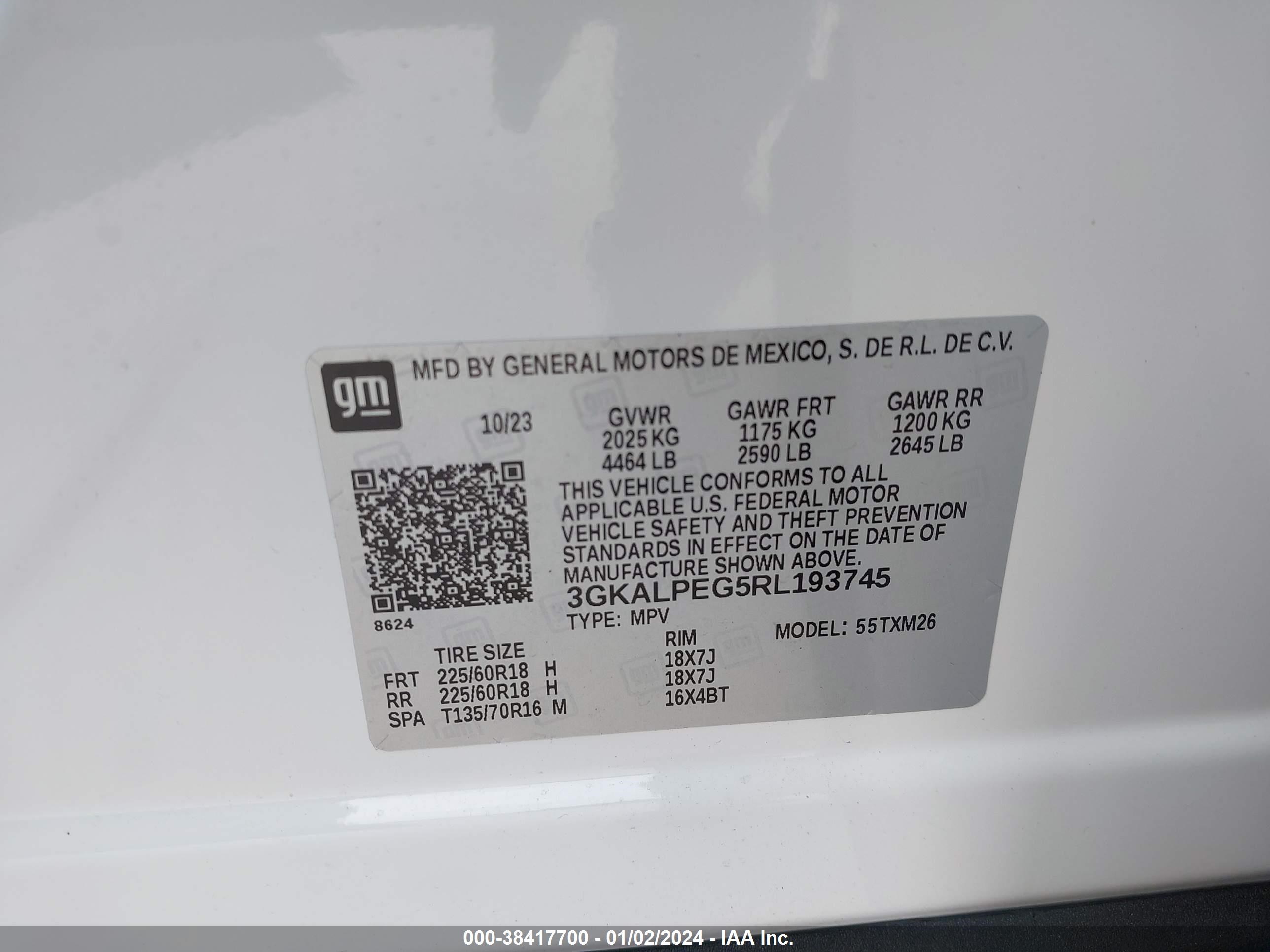 Photo 8 VIN: 3GKALPEG5RL193745 - GMC TERRAIN 