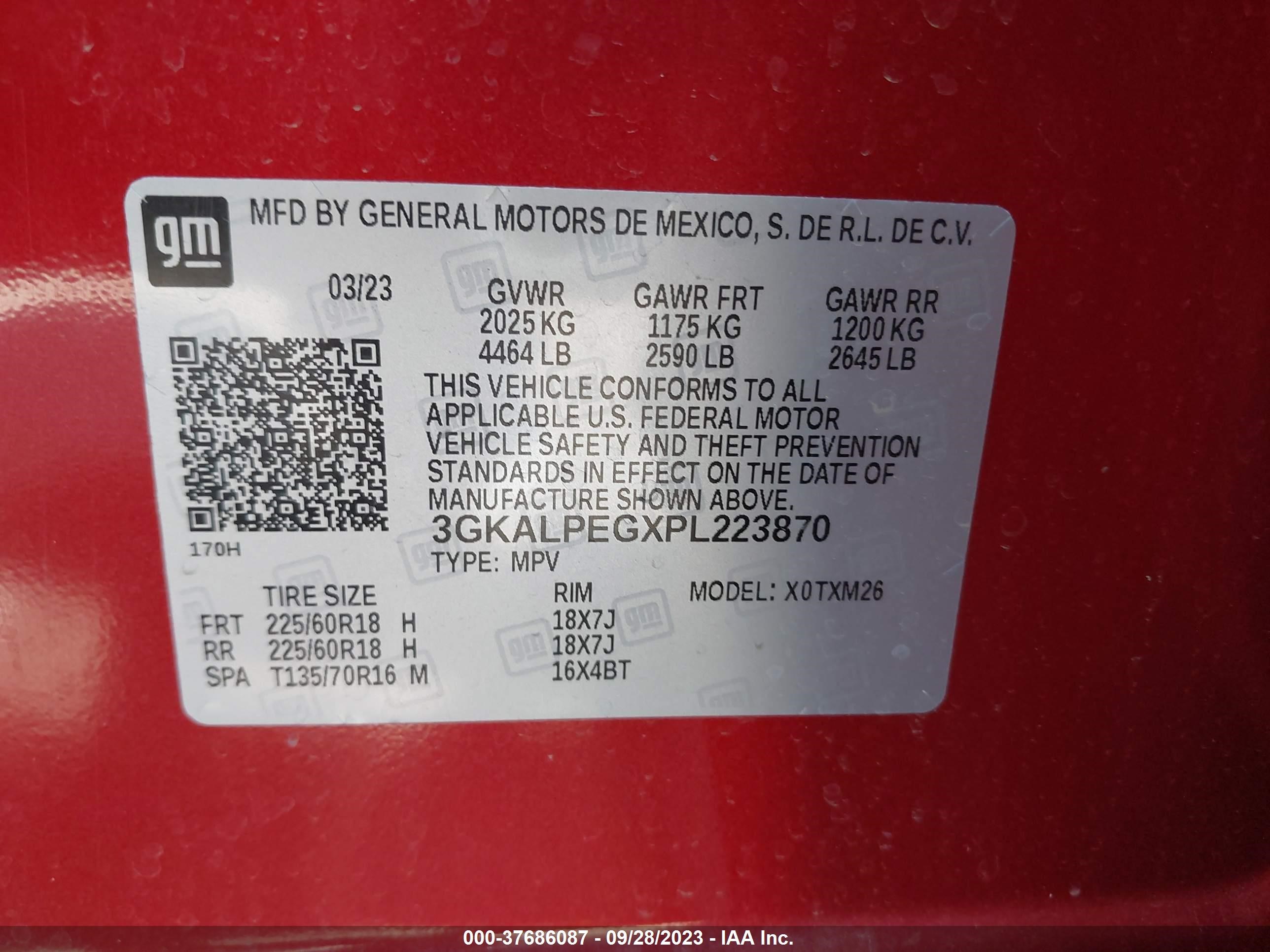 Photo 8 VIN: 3GKALPEGXPL223870 - GMC TERRAIN 