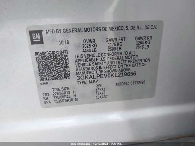 Photo 8 VIN: 3GKALPEV0KL219656 - GMC TERRAIN 