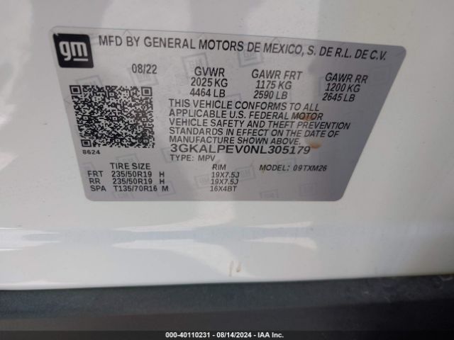 Photo 8 VIN: 3GKALPEV0NL305179 - GMC TERRAIN 