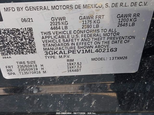 Photo 8 VIN: 3GKALPEV1ML402163 - GMC TERRAIN 