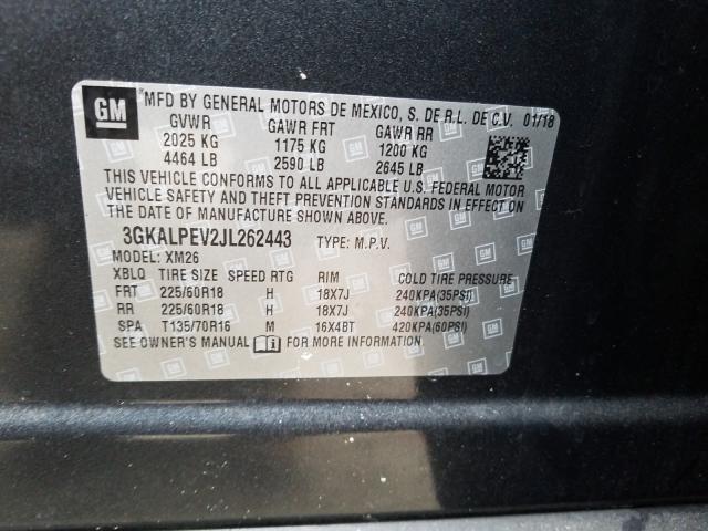 Photo 9 VIN: 3GKALPEV2JL262443 - GMC TERRAIN SL 