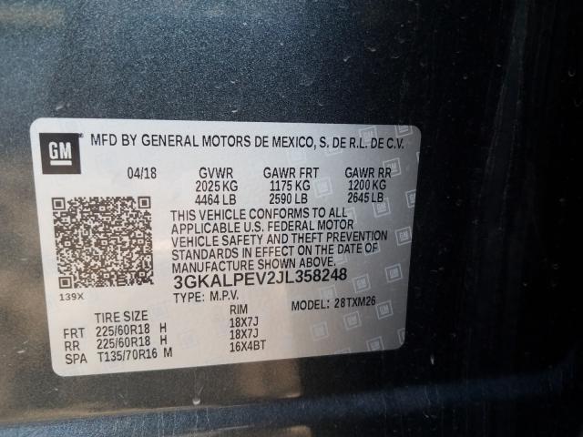 Photo 9 VIN: 3GKALPEV2JL358248 - GMC TERRAIN SL 