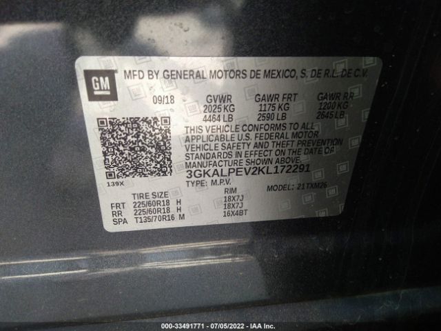 Photo 8 VIN: 3GKALPEV2KL172291 - GMC TERRAIN 