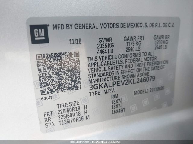 Photo 8 VIN: 3GKALPEV2KL246079 - GMC TERRAIN 