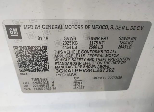 Photo 8 VIN: 3GKALPEV2KL287392 - GMC TERRAIN 