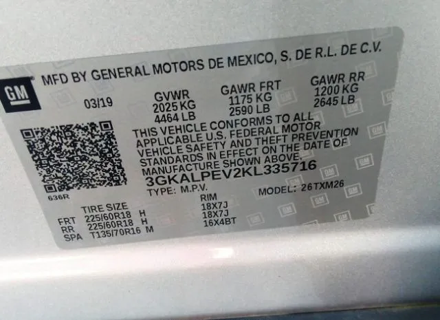 Photo 8 VIN: 3GKALPEV2KL335716 - GMC TERRAIN 