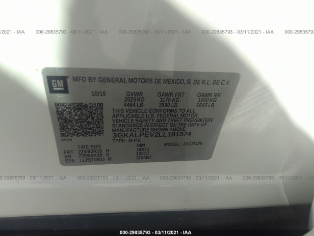 Photo 8 VIN: 3GKALPEV2LL181574 - GMC TERRAIN 