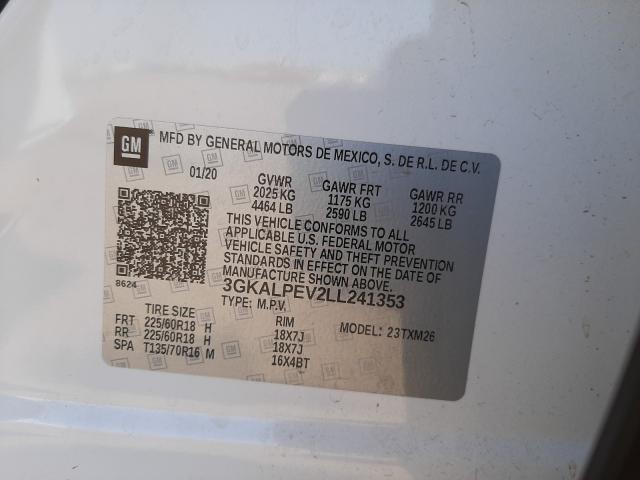 Photo 9 VIN: 3GKALPEV2LL241353 - GMC TERRAIN SL 