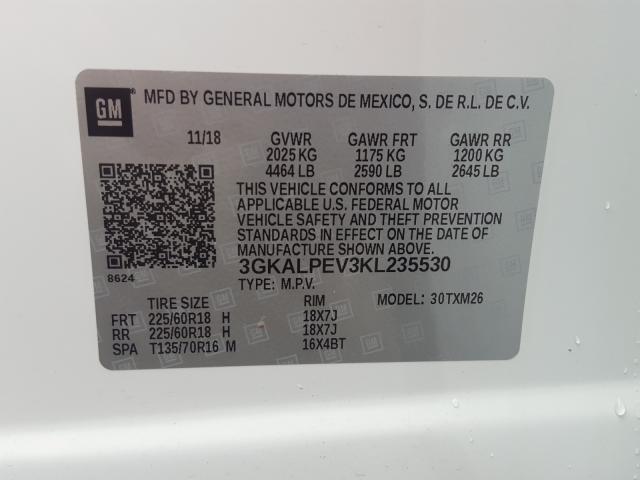 Photo 9 VIN: 3GKALPEV3KL235530 - GMC TERRAIN SL 