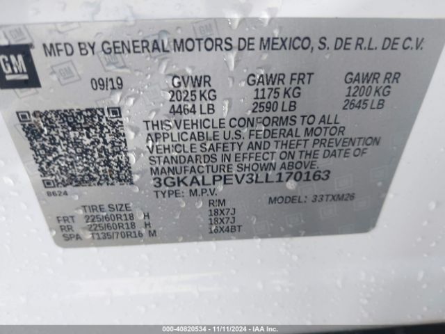 Photo 8 VIN: 3GKALPEV3LL170163 - GMC TERRAIN 