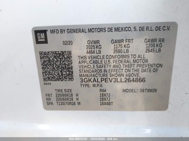 Photo 8 VIN: 3GKALPEV3LL264866 - GMC TERRAIN 