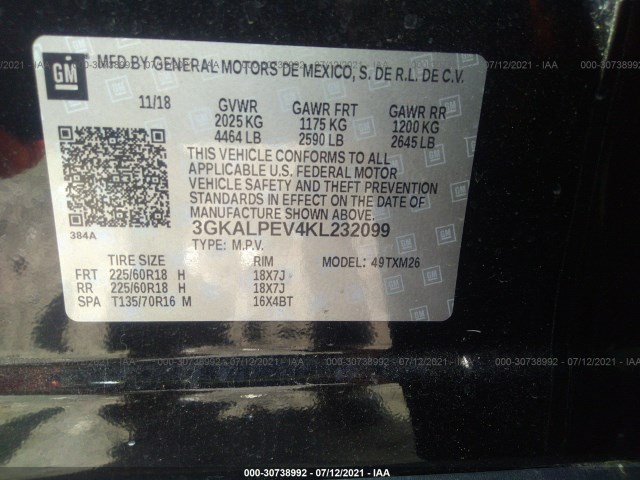 Photo 8 VIN: 3GKALPEV4KL232099 - GMC TERRAIN 