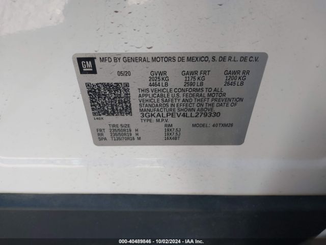 Photo 8 VIN: 3GKALPEV4LL279330 - GMC TERRAIN 